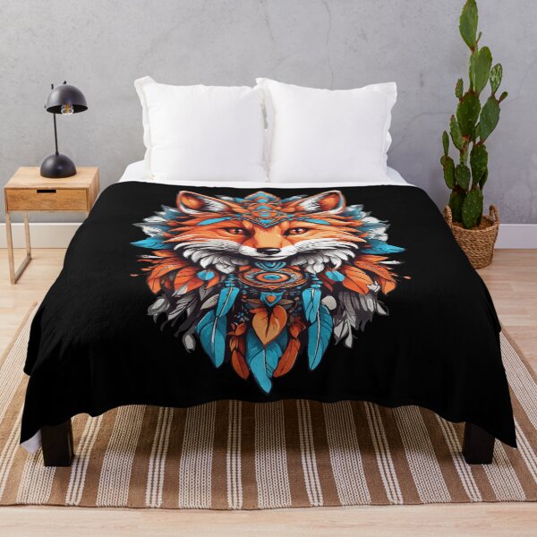 Item preview, Fox Spiritual Mandala Dream Catcher Design designed and sold by LuminOrb.