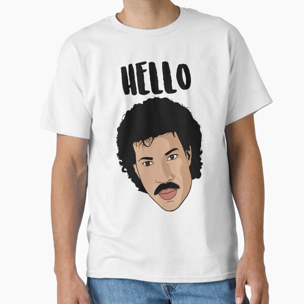 Aperçu de l'œuvre Bonjour, joyeux anniversaire - Carte d'anniversaire Lionel Richie créée et vendue par PopShopDesignFR.