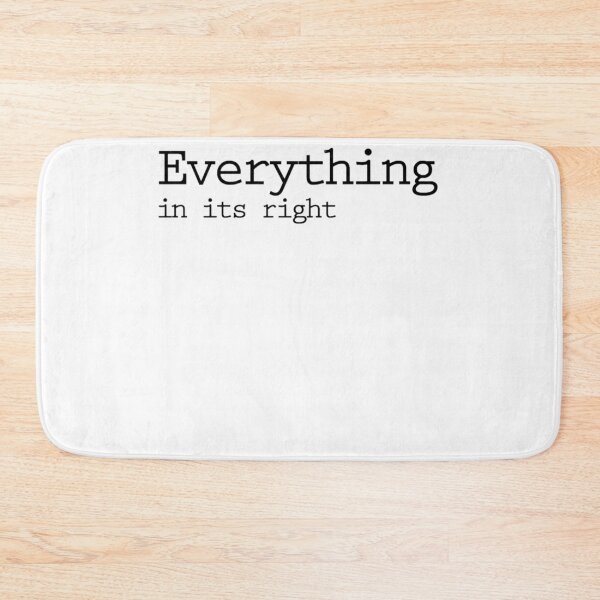 Item preview, Everything in its right place black designed and sold by JamesHewett.