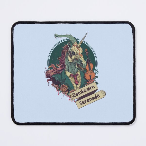 Item preview, Zombie Unicorn with Violin - Romantic Art Nouveau Shirt Design designed and sold by zax454.