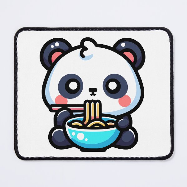 Item preview, Kawaii Panda Eating Ramen designed and sold by PeelZinc.