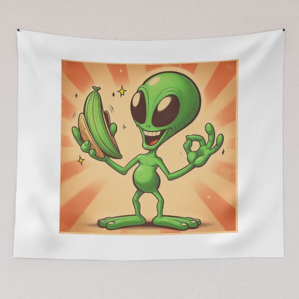 Item preview, 80s Alien Funny Retro Humor Strangers Don’t Talk To designed and sold by PopPizzazz.