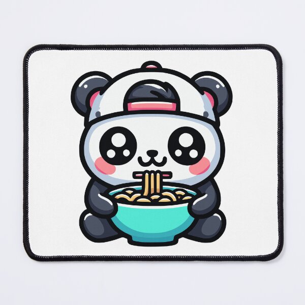 Item preview, Kawaii Panda Eating Ramen designed and sold by PeelZinc.