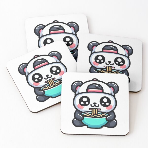 Item preview, Kawaii Panda Eating Ramen designed and sold by PeelZinc.