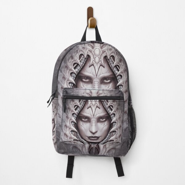 Item preview, Lady Evil - Fantasy Biomechanic Illustration - gray Version 2 designed and sold by KairoDesign.