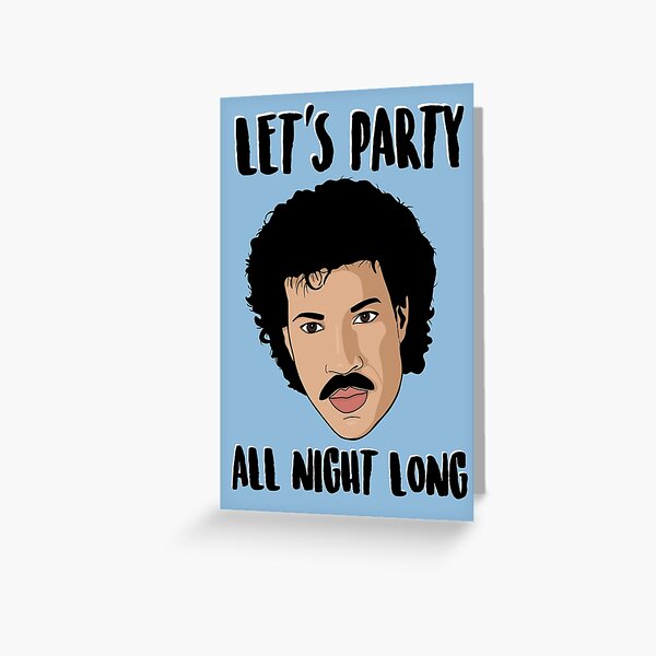 Item preview, Let's Party All Night Long - Lionel Richie designed and sold by PopShopDesignFR.