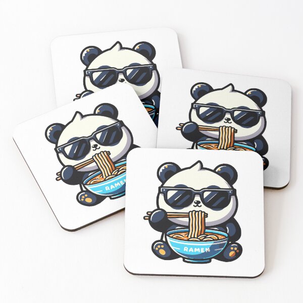 Item preview, Kawaii Panda Eating Ramen designed and sold by PeelZinc.