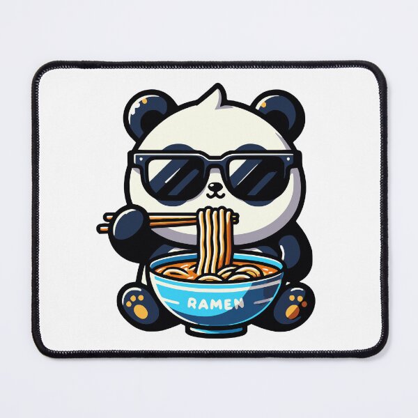 Item preview, Kawaii Panda Eating Ramen designed and sold by PeelZinc.