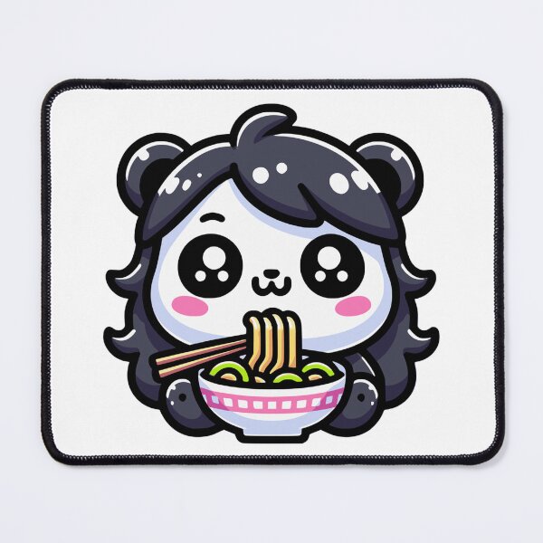 Item preview, Kawaii Panda Eating Ramen designed and sold by PeelZinc.