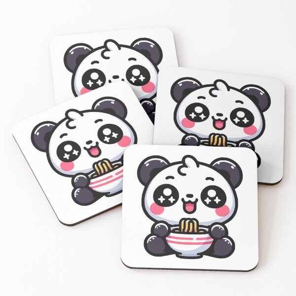 Item preview, Kawaii Panda Eating Ramen designed and sold by PeelZinc.
