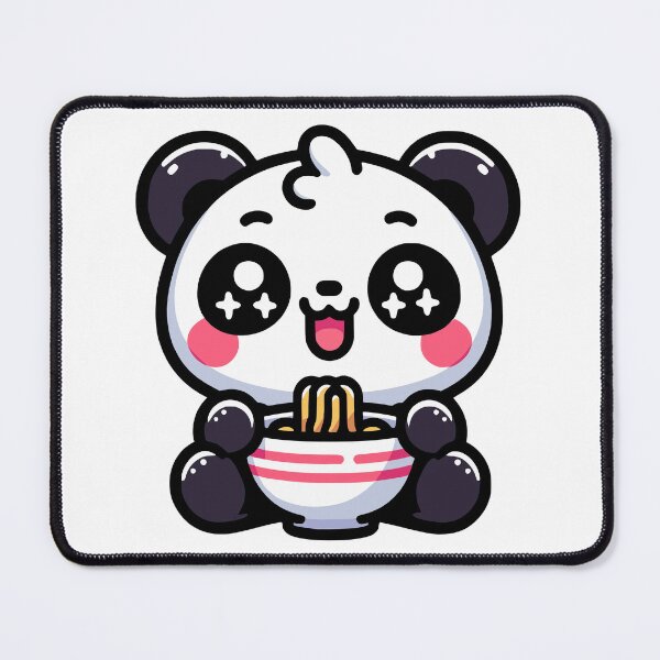 Item preview, Kawaii Panda Eating Ramen designed and sold by PeelZinc.