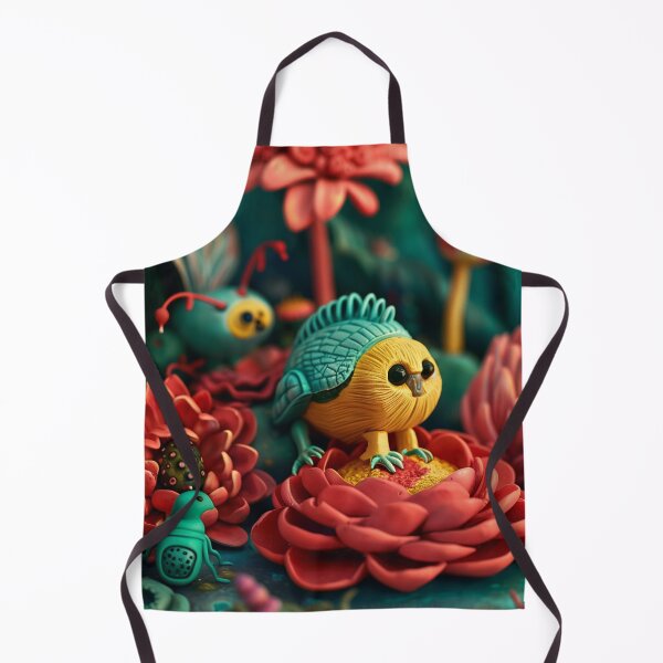 Item preview, 3D sculpture, retro-futuristic floral arrangement with insects and small robots. Wall decoration designed and sold by David-CoBo.
