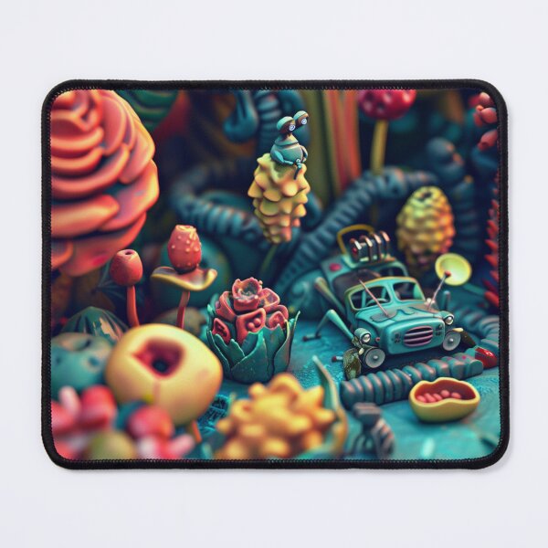 Item preview, 3D sculpture, retro-futuristic floral arrangement with insects and small robots. Wall decoration designed and sold by David-CoBo.