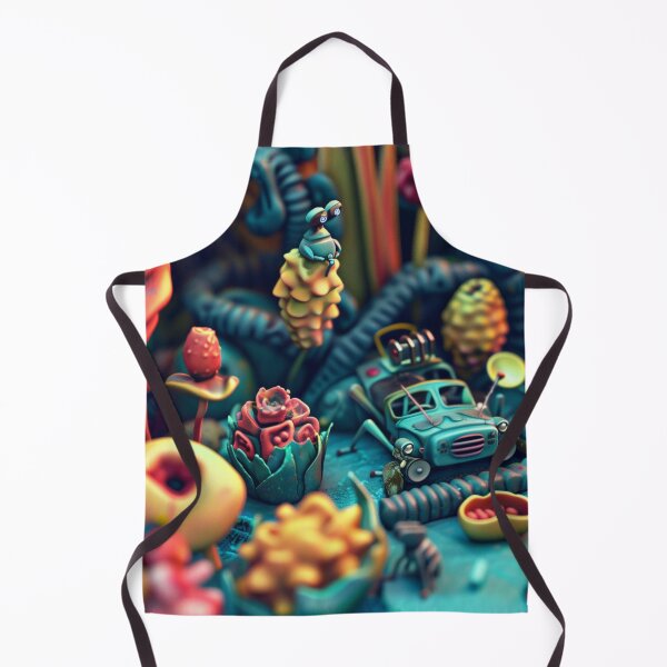 Item preview, 3D sculpture, retro-futuristic floral arrangement with insects and small robots. Wall decoration designed and sold by David-CoBo.