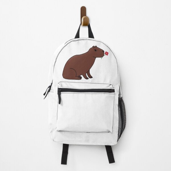 Item preview, Capybara with flower designed and sold by booknerd-22.