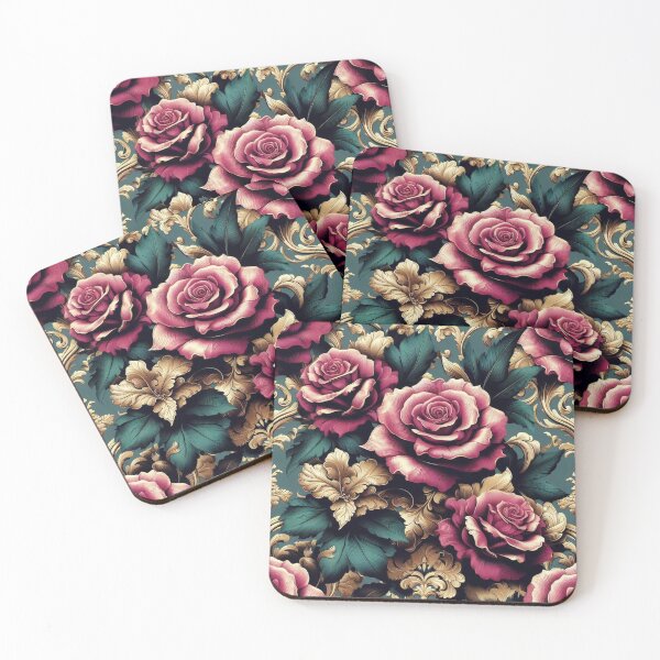 Item preview, Dark Pink Baroque Roses designed and sold by DesignsByPrnces.