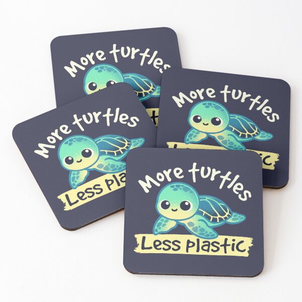 Item preview, More turtles less plastic designed and sold by NemiMakeit.