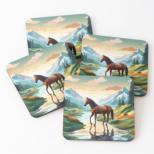 Item preview, Caballo Estilo de naturaleza geométrica / Diseño animal geométrico designed and sold by GeometricPets.