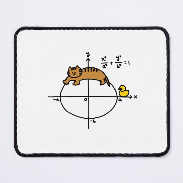 Item preview, a Cat and a Duck lying on the elliptic curve designed and sold by superbaechoo.
