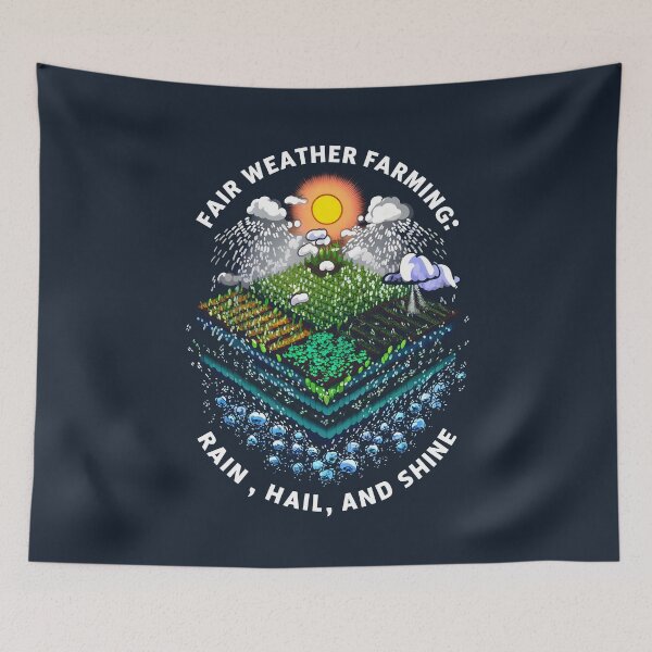Item preview, Vibrant Farming Ecosystem - Sustainable Agriculture Design designed and sold by VoyteksDesigns.