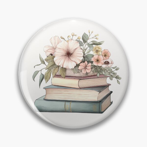 Item preview, Hand Drawn Books in Flowers designed and sold by EngineeringTees.