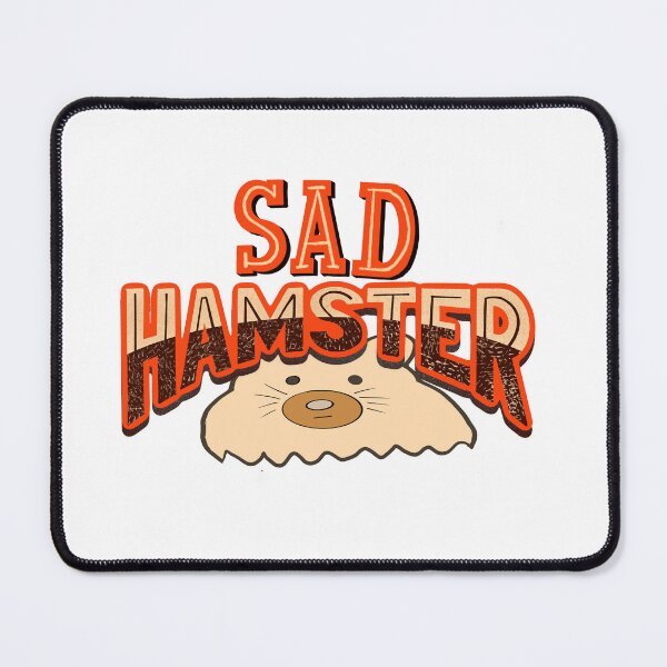 Item preview, sad hamster hand lettering typography design designed and sold by designsoln1.