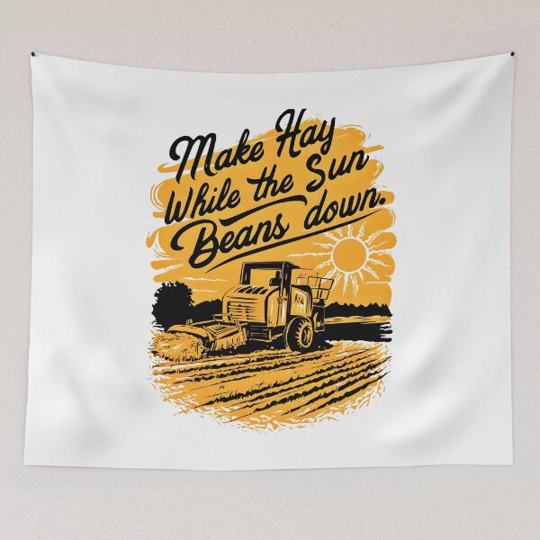 Item preview, Harvest Time Proverb - Sunny Farming Illustration designed and sold by VoyteksDesigns.