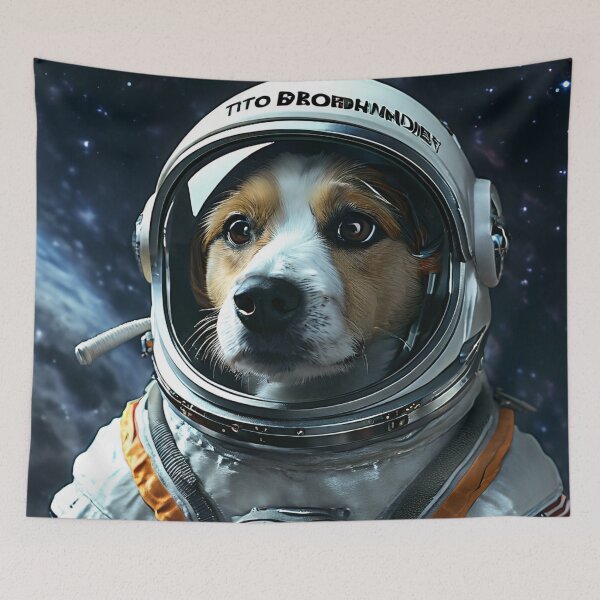 Item preview, A dog dressed in a spacesuit designed and sold by ASSNZA.