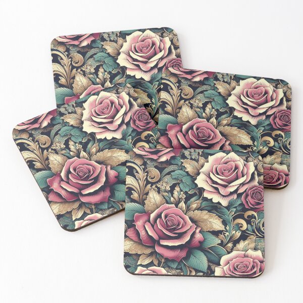 Item preview, Dark Pink Baroque Roses designed and sold by DesignsByPrnces.