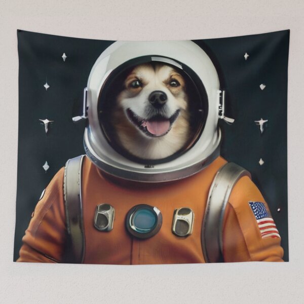 Item preview, A dog dressed in a spacesuit designed and sold by ASSNZA.