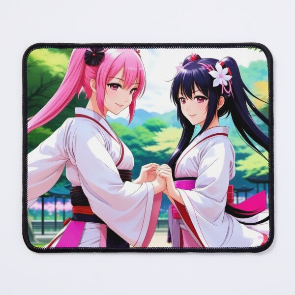 Item preview, Madoka and Homura in Japanese Dress designed and sold by ArtsyTeegee.