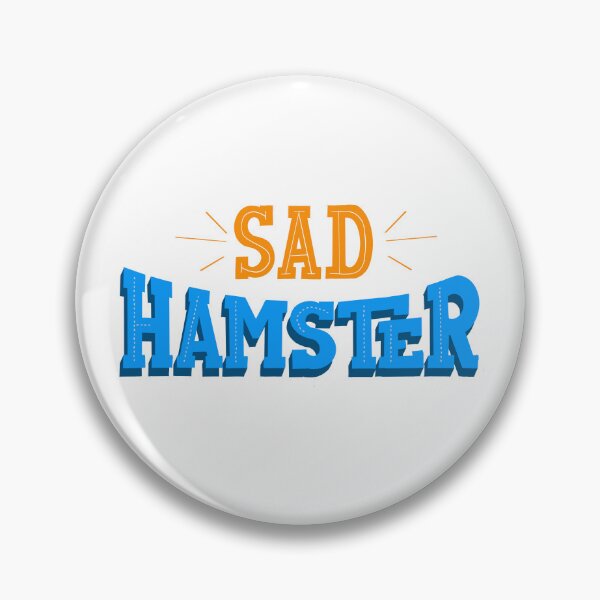 Item preview, sad hamster hand lettering typography design designed and sold by designsoln1.