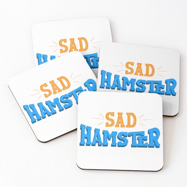 Item preview, sad hamster hand lettering typography design designed and sold by designsoln1.