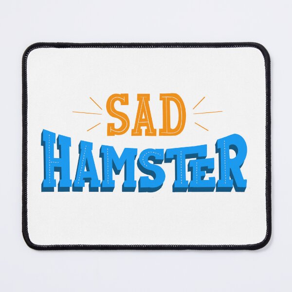Item preview, sad hamster hand lettering typography design designed and sold by designsoln1.