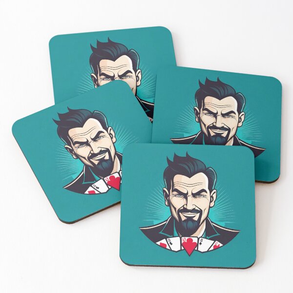 Item preview, The Shadowed Ace: Dark-Haired Poker Player designed and sold by GrizzlyCollective.