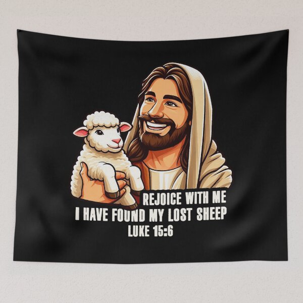 Item preview, Luke 15:6 I Have Found My Lost Sheep designed and sold by plushism.