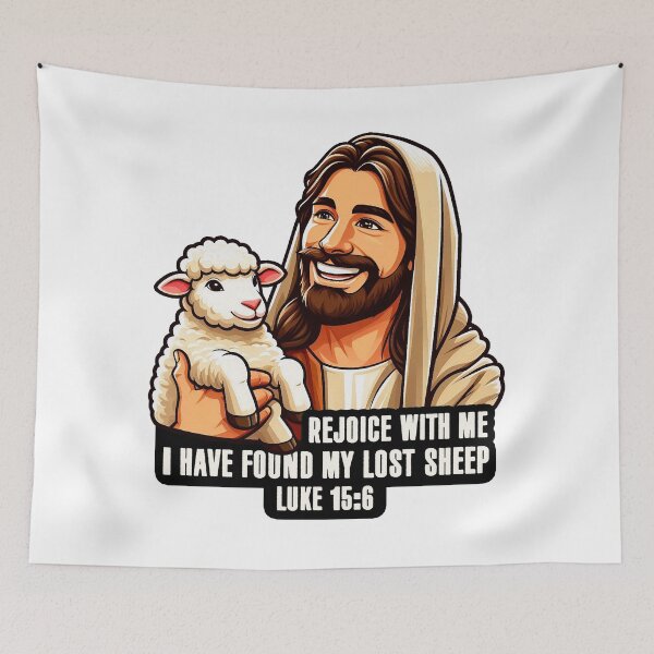 Item preview, Luke 15:6 I Have Found My Lost Sheep designed and sold by plushism.