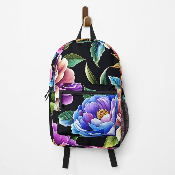 Item preview, Vibrant Floral Pattern on Dark Background designed and sold by Rostislav Bouda.
