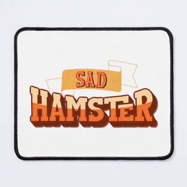 Item preview, sad hamster hand lettering typography design designed and sold by designsoln1.