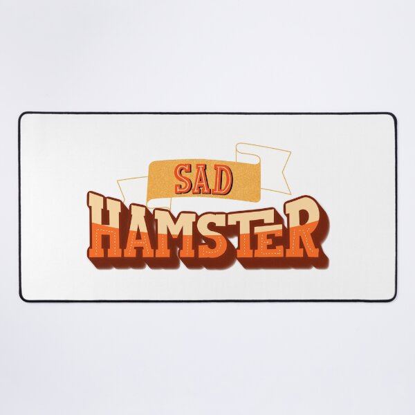 Item preview, sad hamster hand lettering typography design designed and sold by designsoln1.