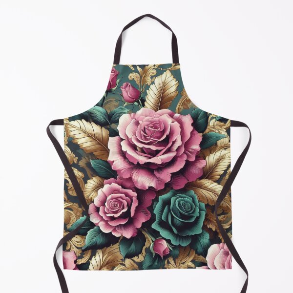 Item preview, Dark Pink & Teal Baroque Roses designed and sold by DesignsByPrnces.