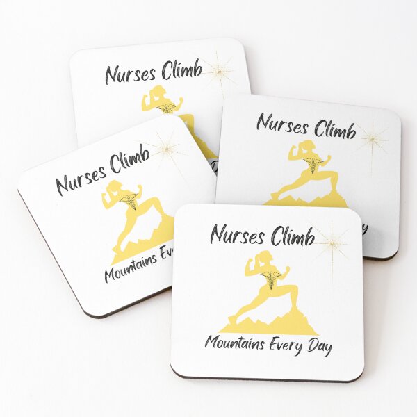 Item preview, Nurses Climb Mountains Every Day designed and sold by DuchessNursDsgn.