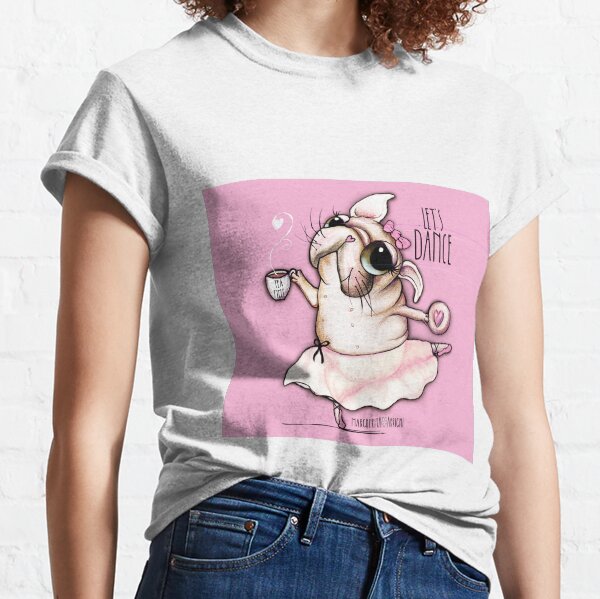 French Bulldog dancer, tea time Classic T-Shirt