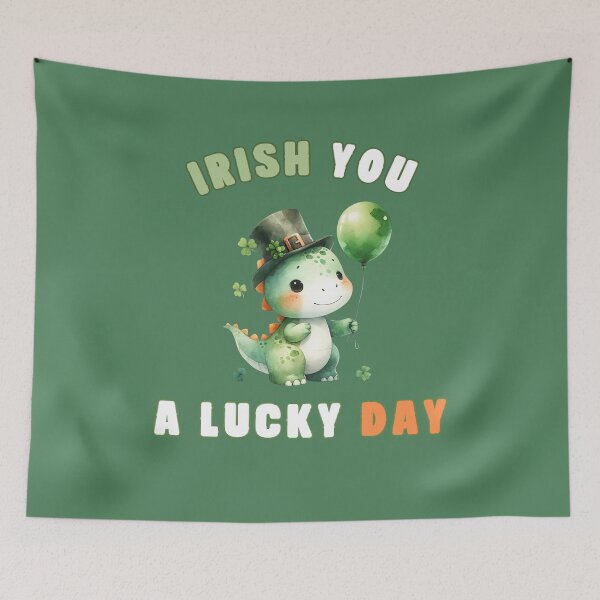 Item preview, Irish You a Lucky Day - Cute Irish Dinosaur - St Patricks Day designed and sold by GRABAPSHOP.