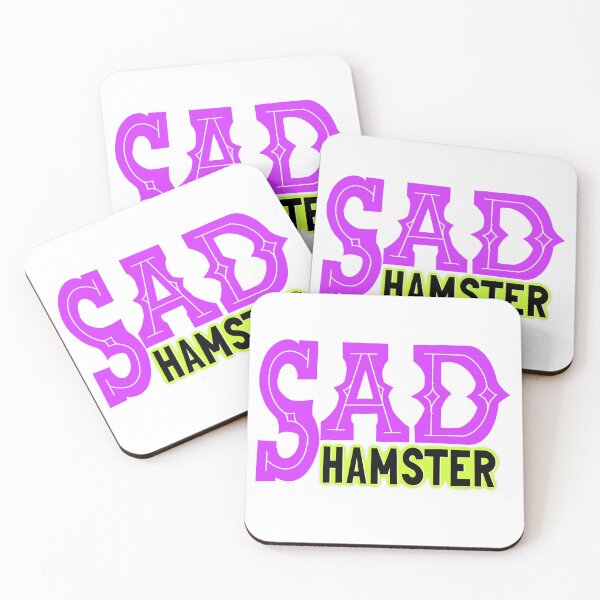 Item preview, sad hamster hand lettering typography design designed and sold by designsoln1.
