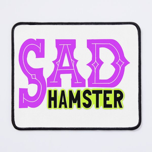 Item preview, sad hamster hand lettering typography design designed and sold by designsoln1.