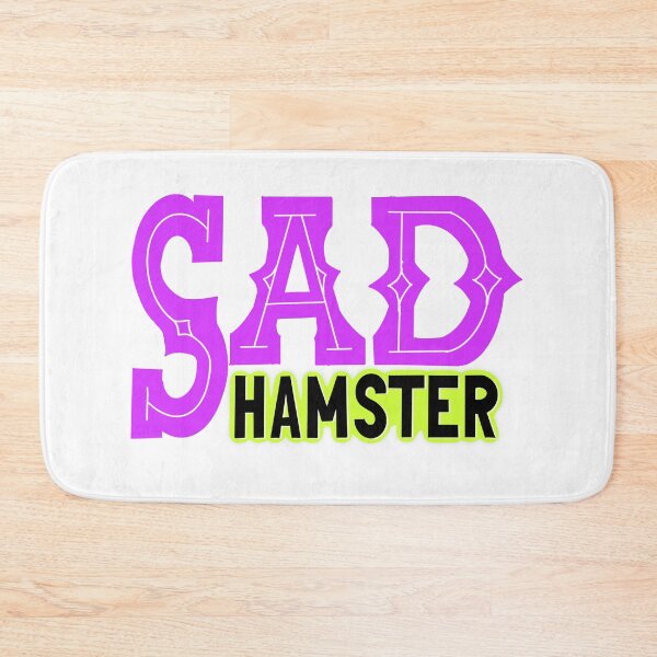 Item preview, sad hamster hand lettering typography design designed and sold by designsoln1.
