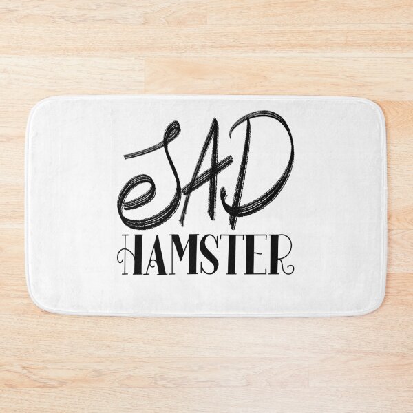 Item preview, sad hamster hand lettering typography design designed and sold by designsoln1.