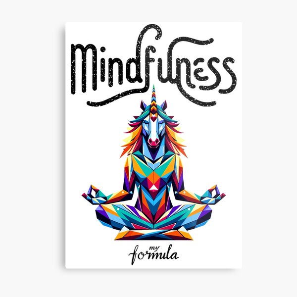 Item preview, Mindfulness My Formula: Geometric Unicorn Meditati designed and sold by Amanda-S-Olsen.