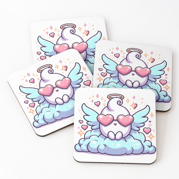 Item preview, Kawaii Luminous Banshee With Heart-Shaped Sunglasses designed and sold by CanvasCutie.